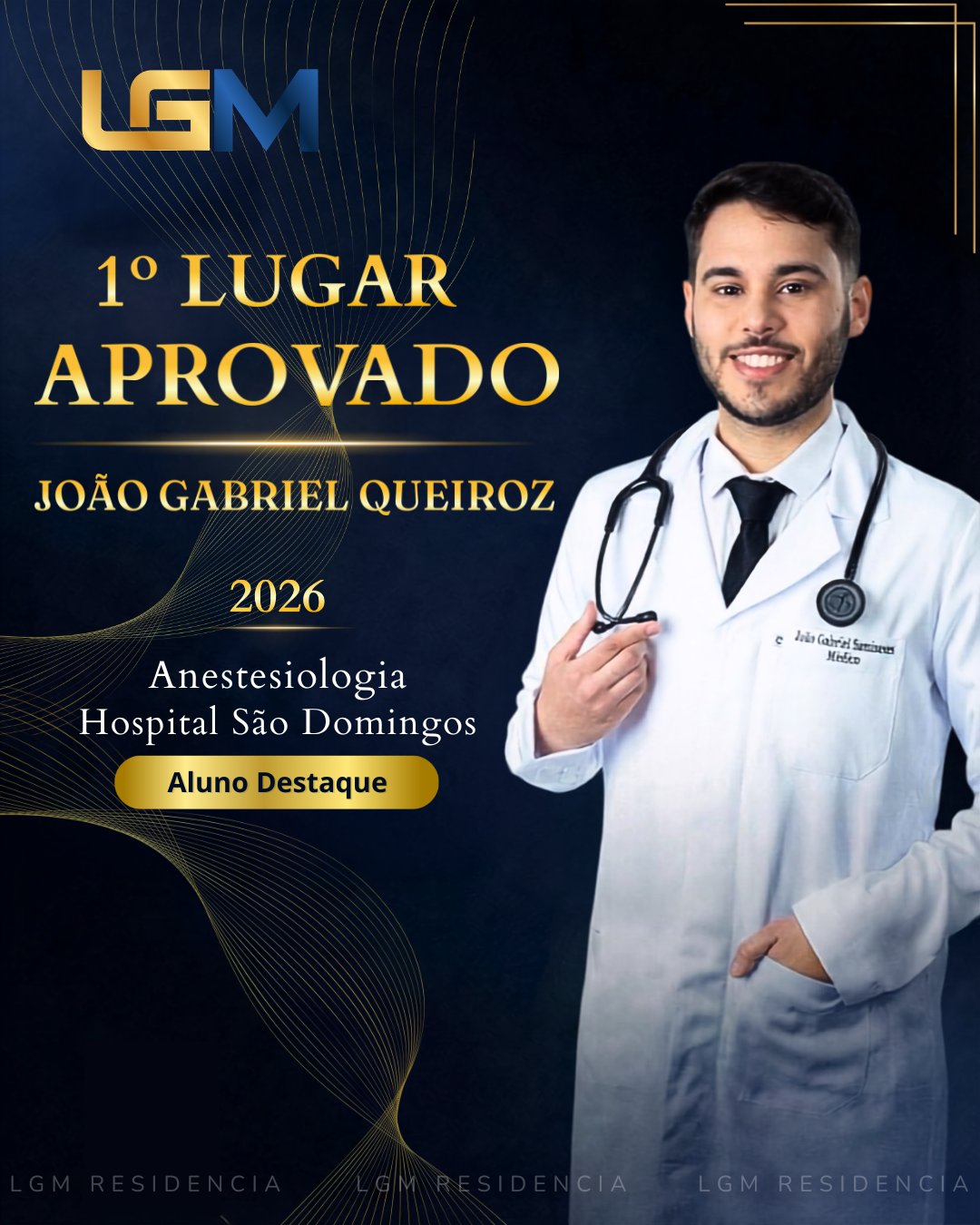 João, aprovado pela LGM Residência